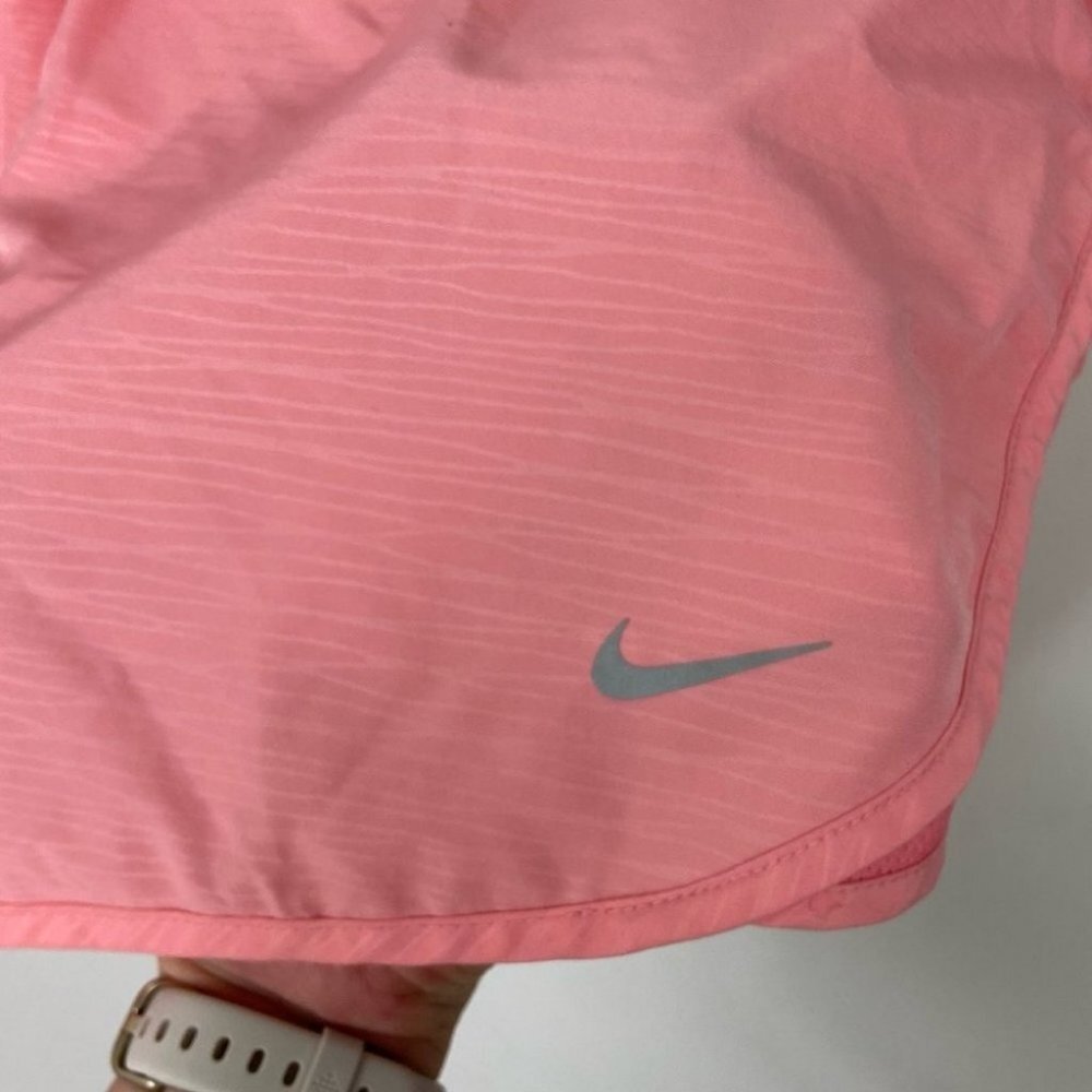 Nike High Rise Running Shorts Pink Large Modern Tempo Breathable Lightweight L - Picture 5 of 15